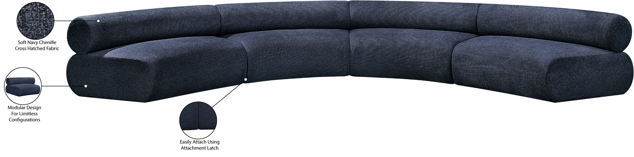 Bale - 4 Piece Modular U-Shaped Sofa
