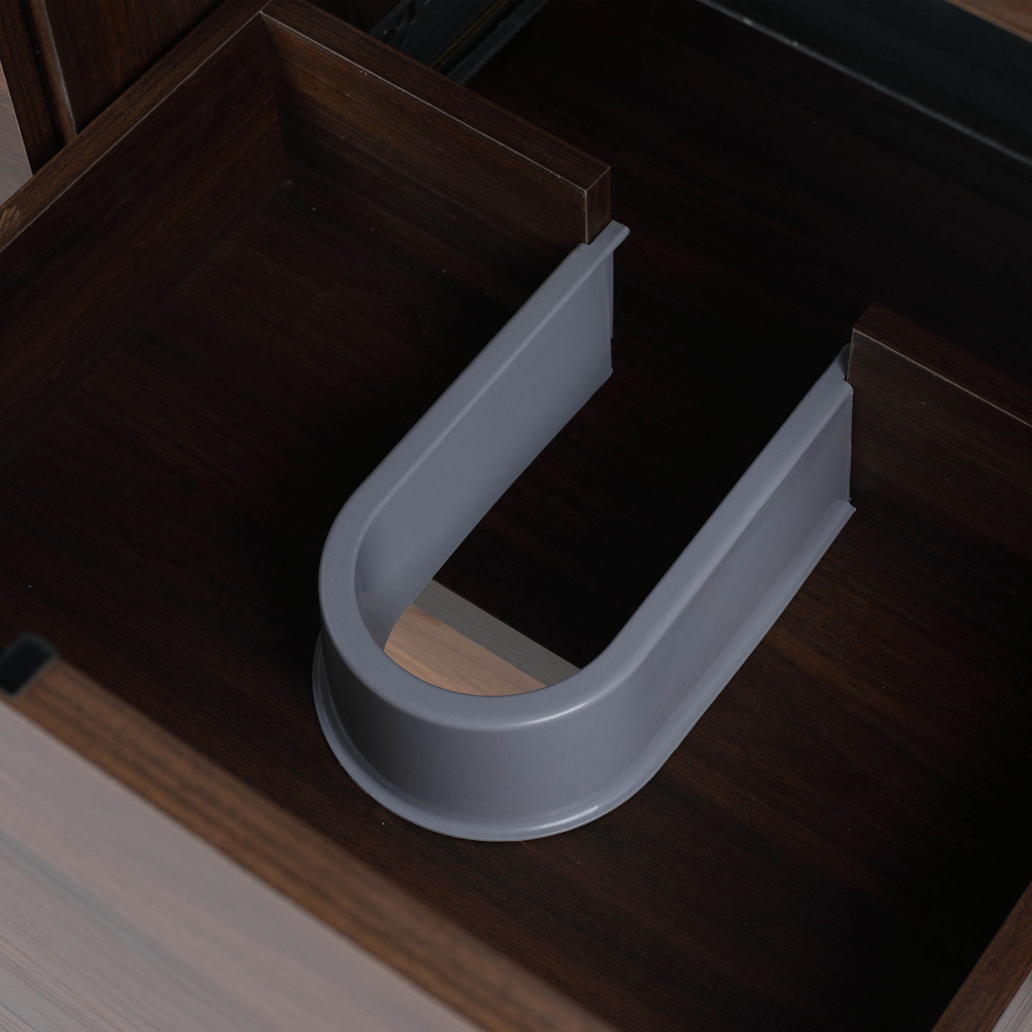 Floating 48" Bathroom Vanity With Resin Sink And Soft Close Doors California Plywood - California Walnut
