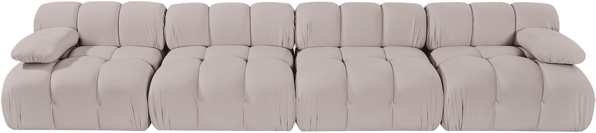 Orin - Velvet 4 Piece Modular Sofa