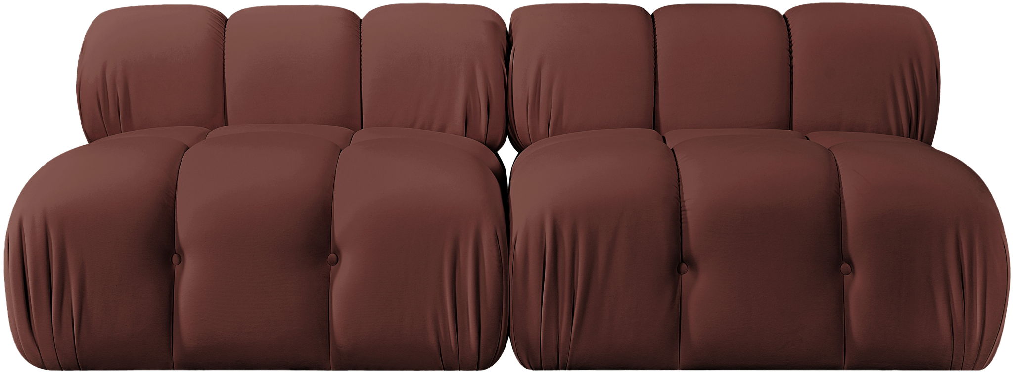 Orin - Velvet Performance Fabric Upholstered 2 Piece Modular Sofa