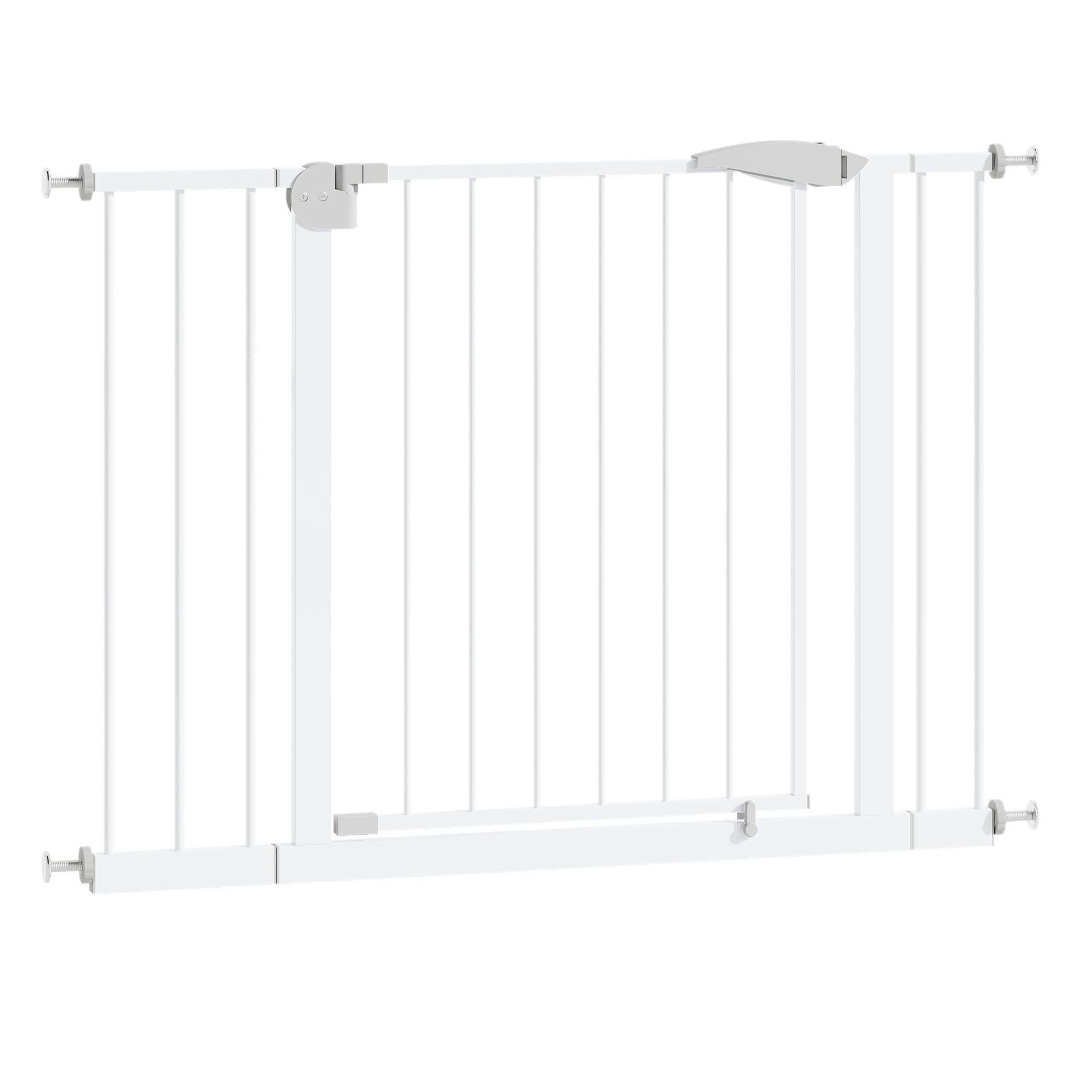 Pressure Mounted Baby Gate For Stairs - White