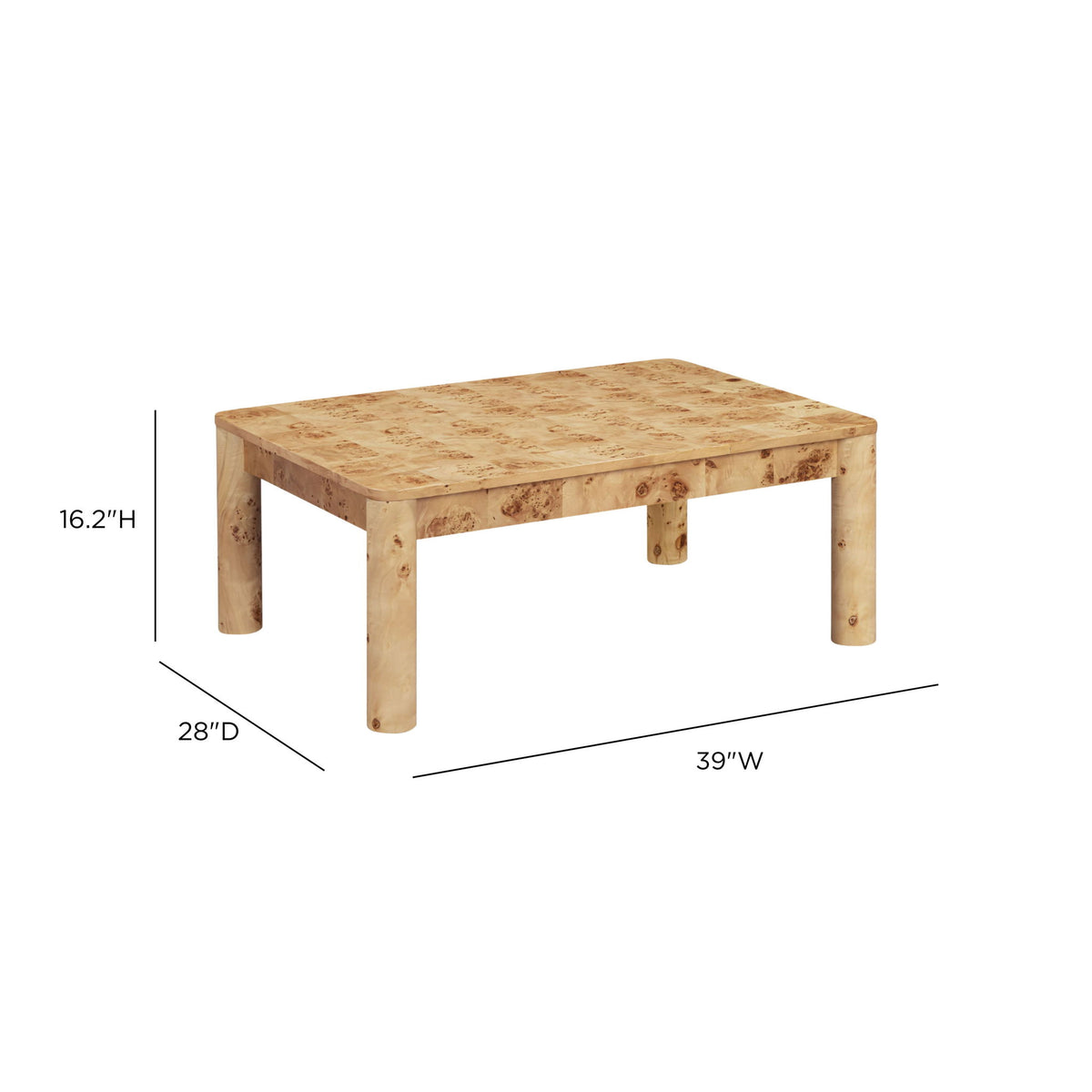 Berri - Burl Coffee Table - Natural