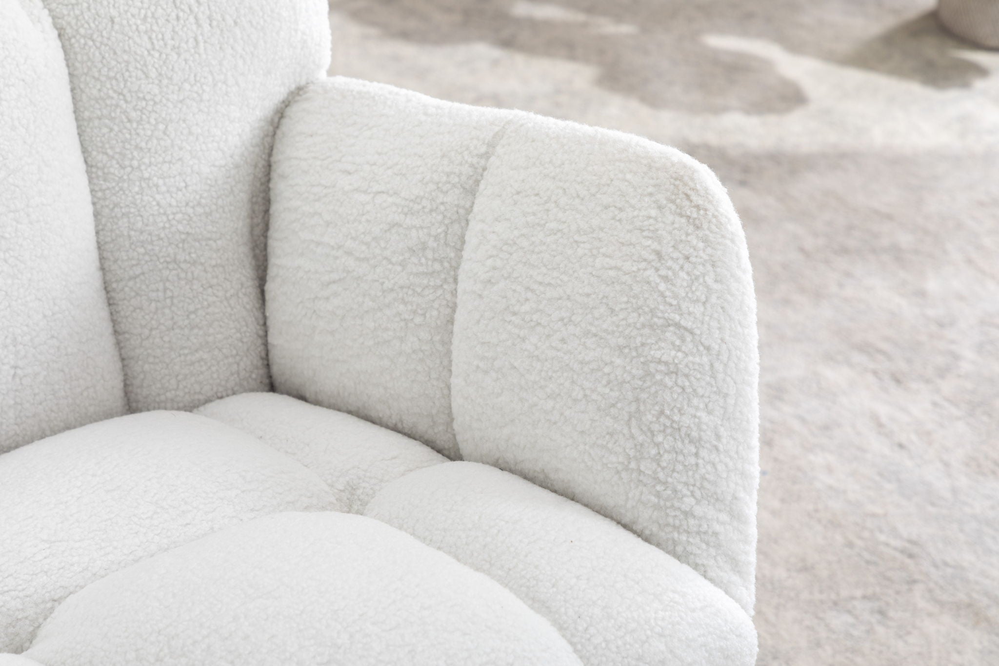Rocking Gilder Chair For Living Room - Ivory