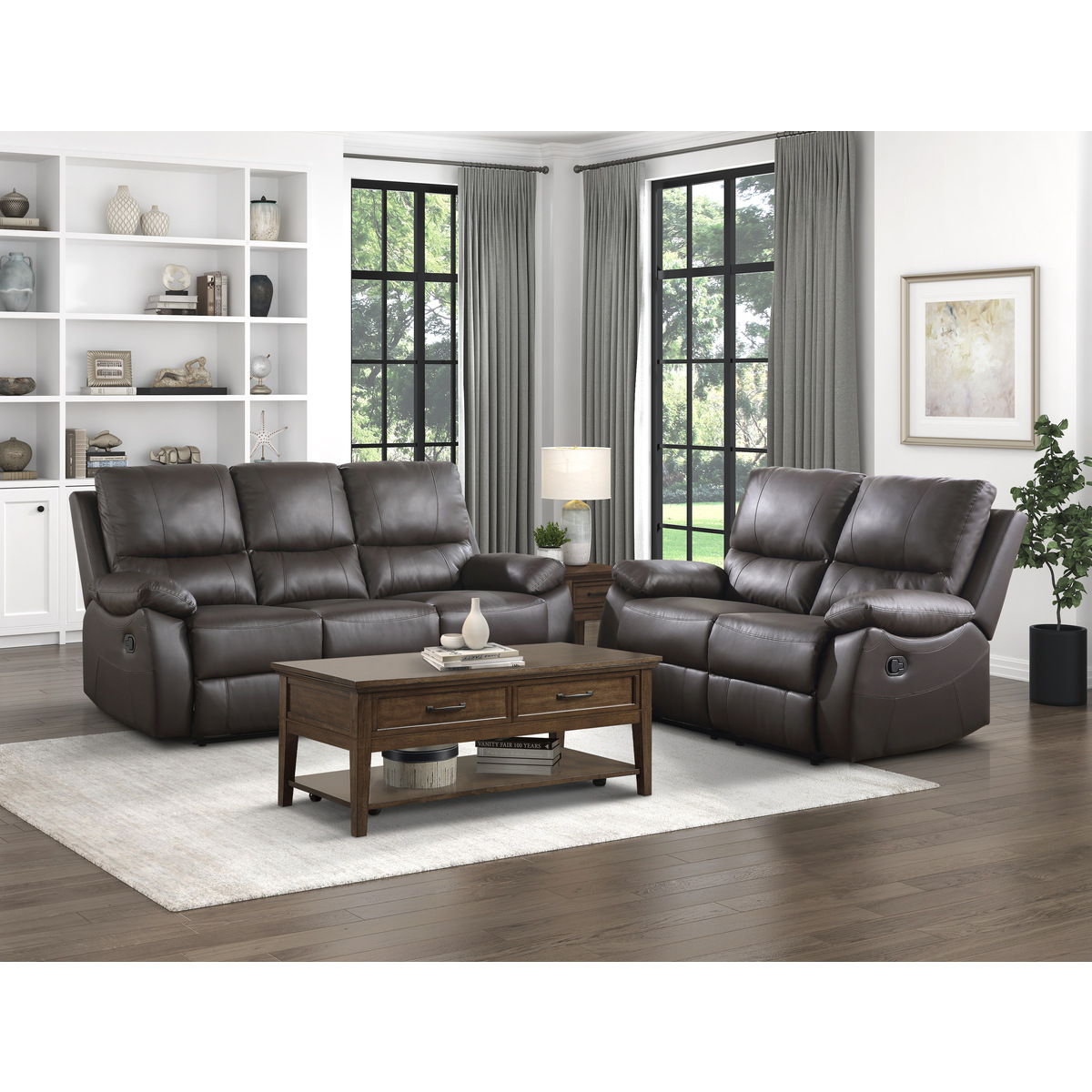 Dawson - Double Reclining Loveseat - Brown