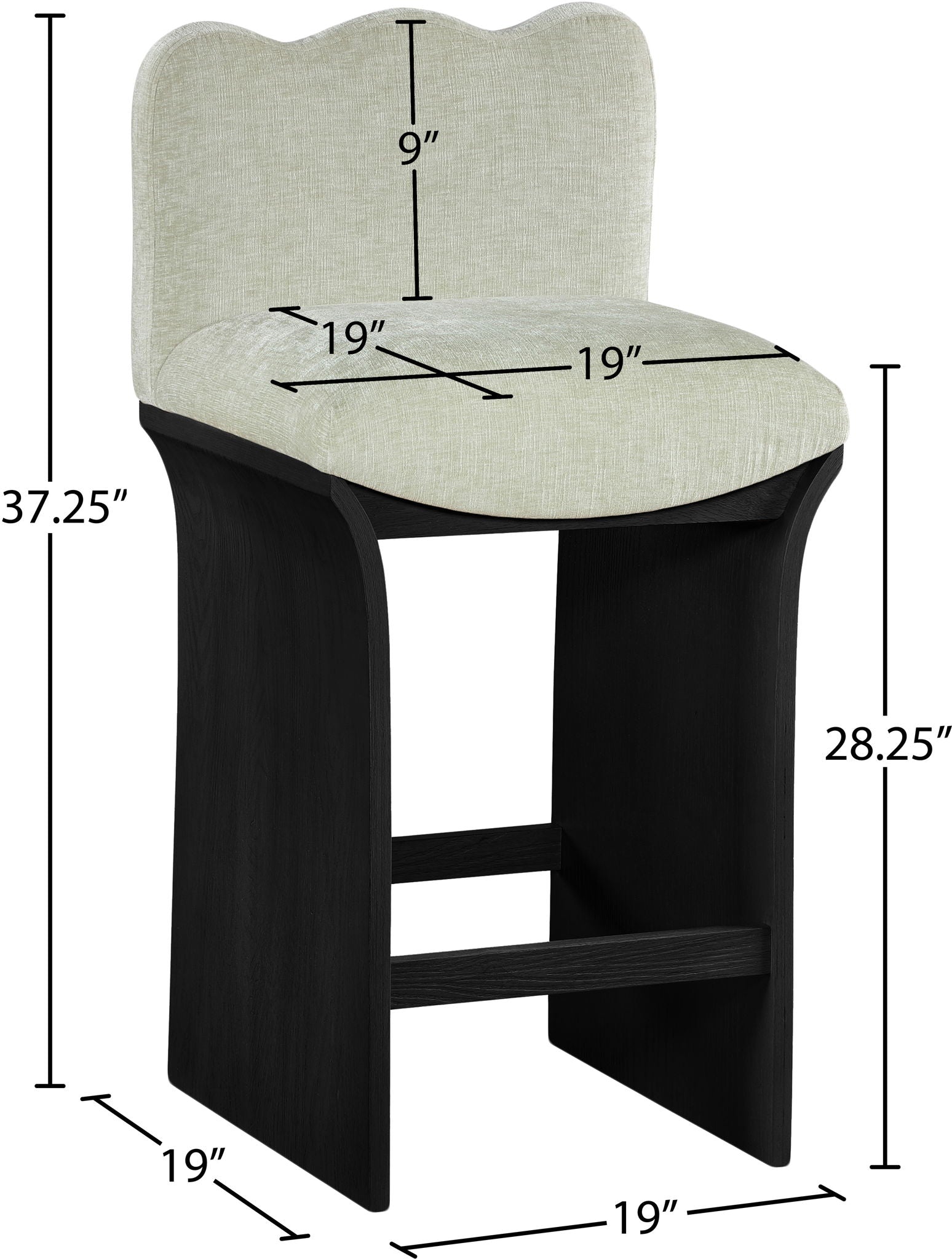 Shaw - Counter Stool - Black Base