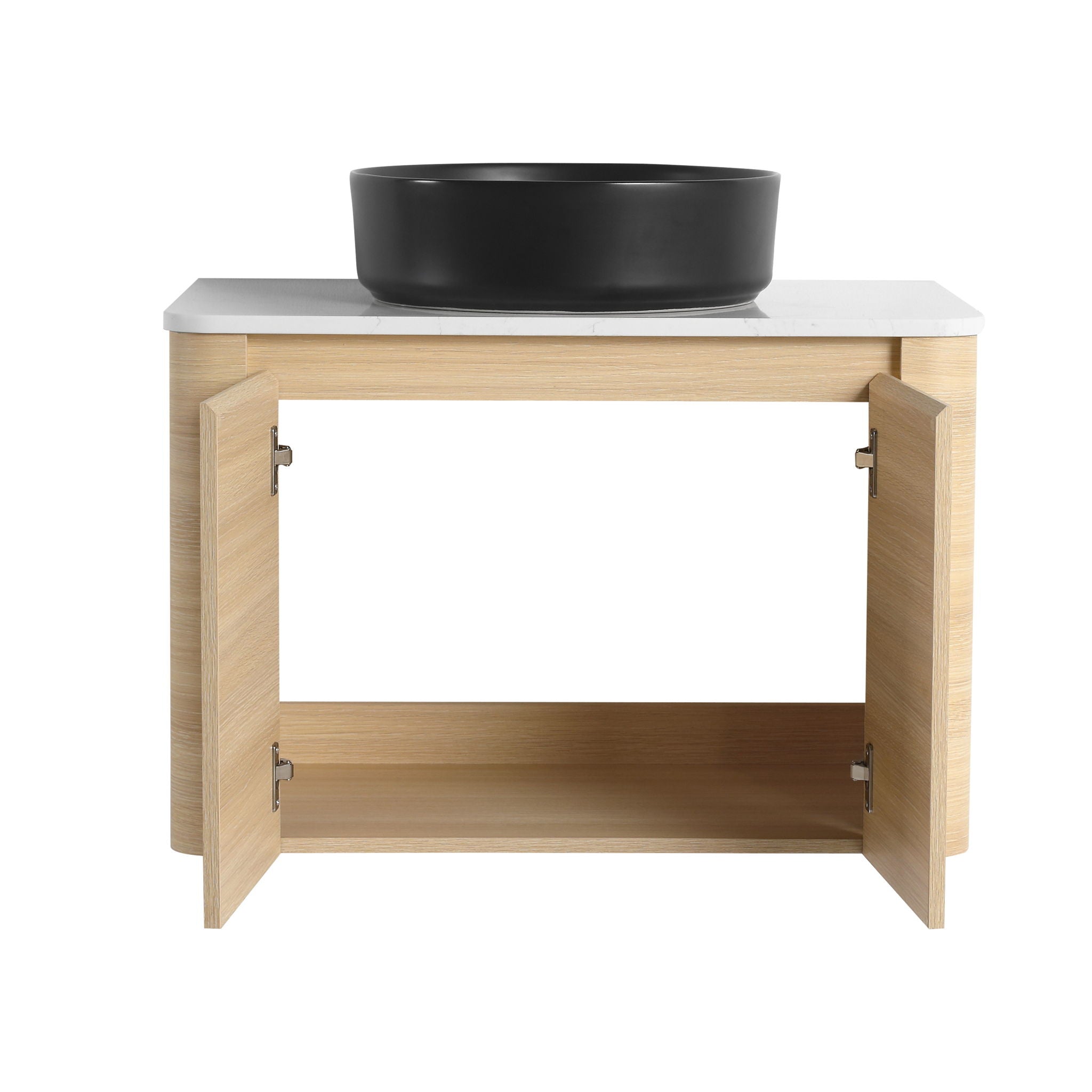 Mounted Bathroom Vanity With Art Sink & 2 Soft Close Doors