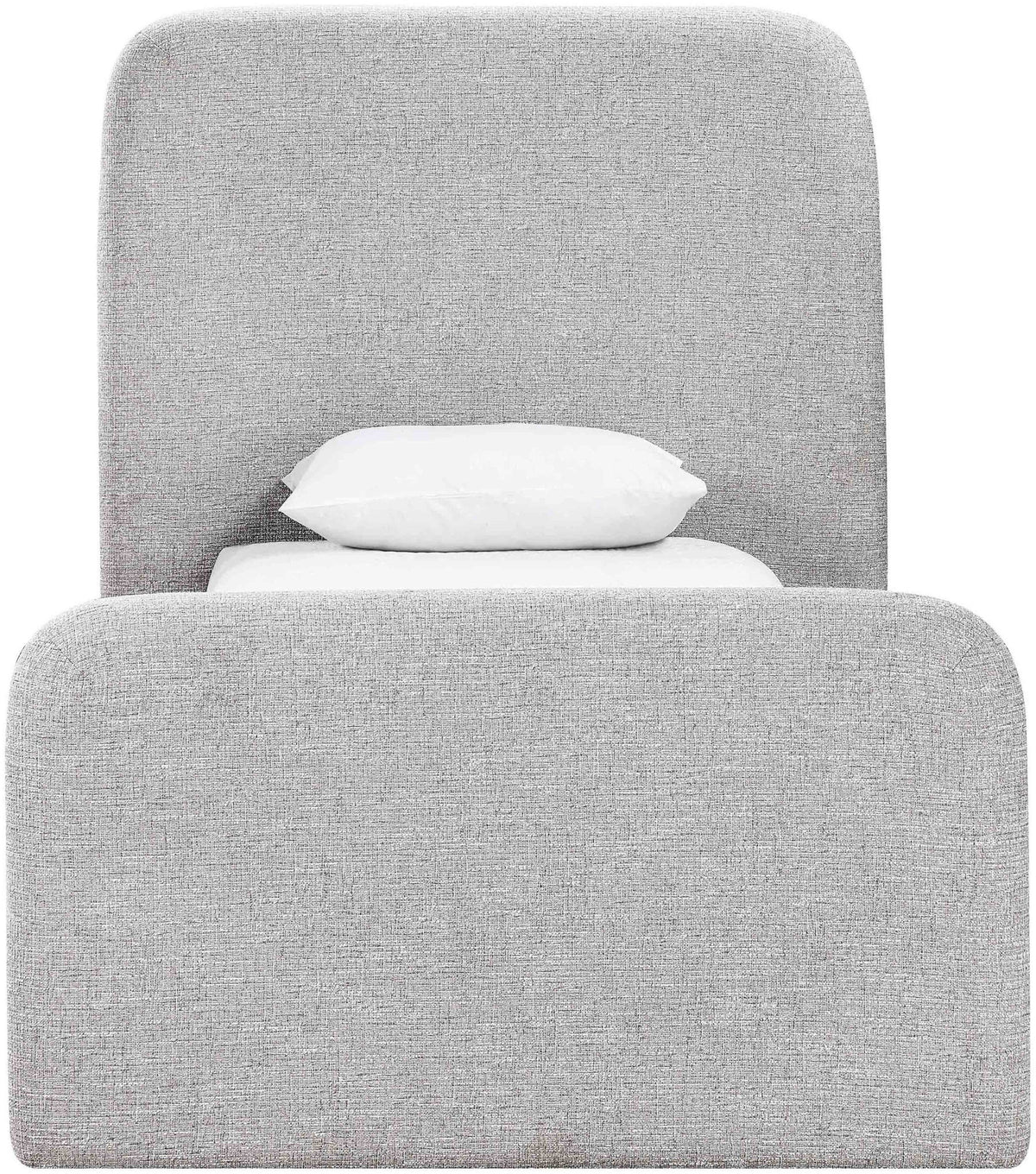 Fira - Linen Textured Fabric Upholstered Bed