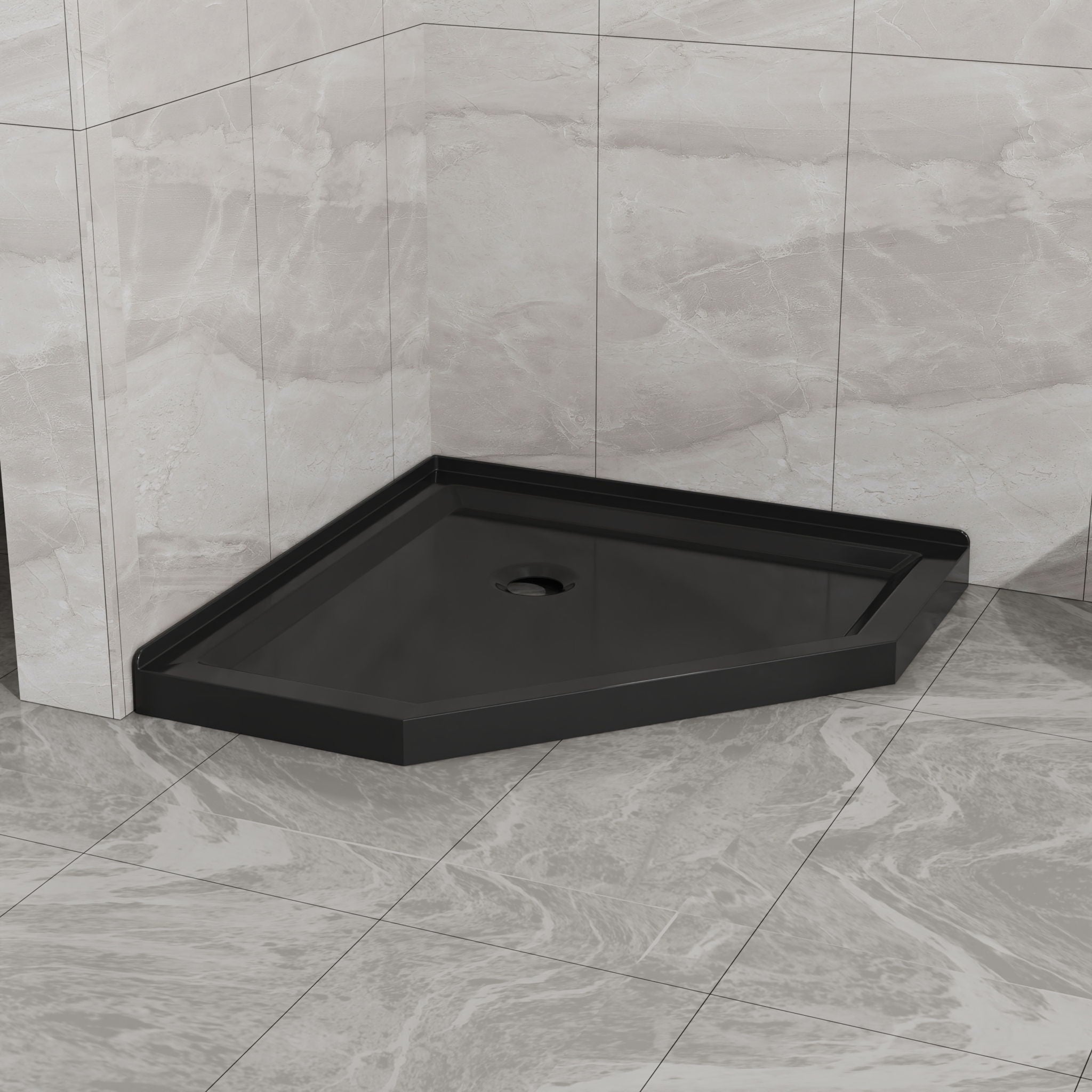 Goodyo - Neo-Angle Shower Base - Black