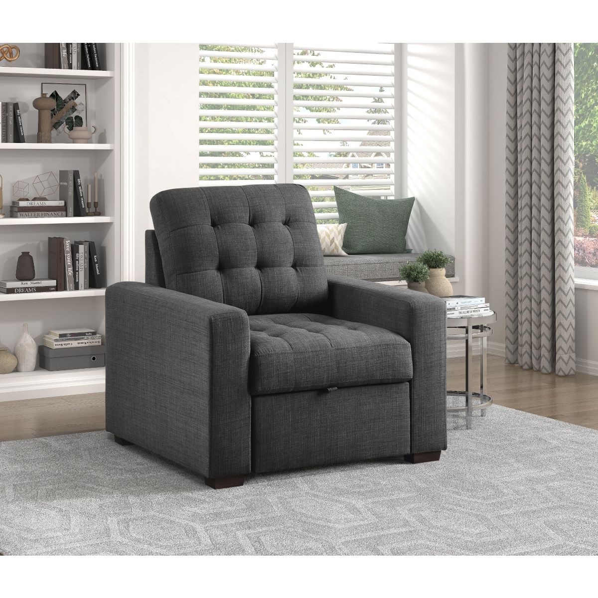 Mccafferty - Chair With Pull-Out Ottoman