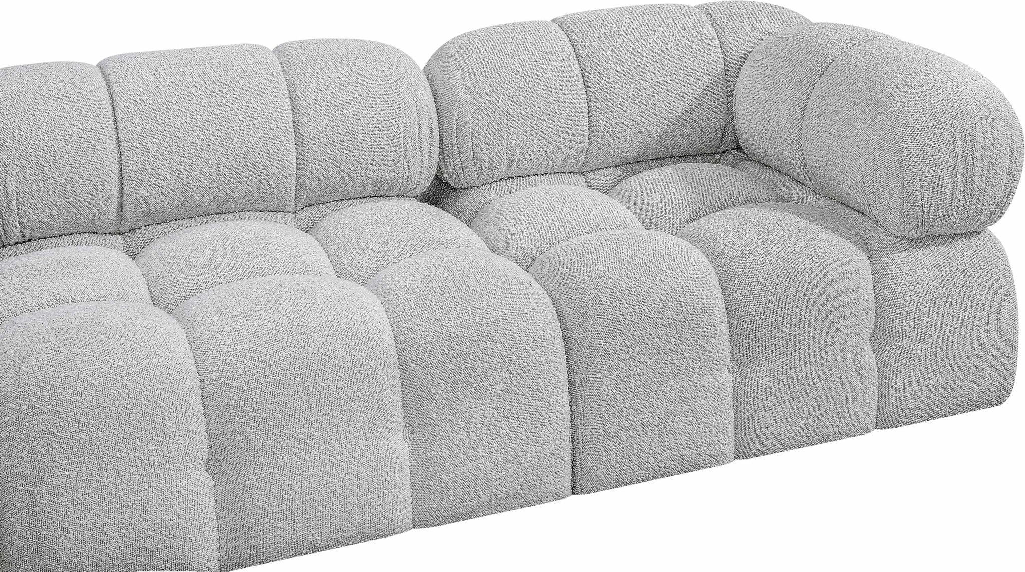 Ames - 7 Piece Boucle Fabric Modular Sectional