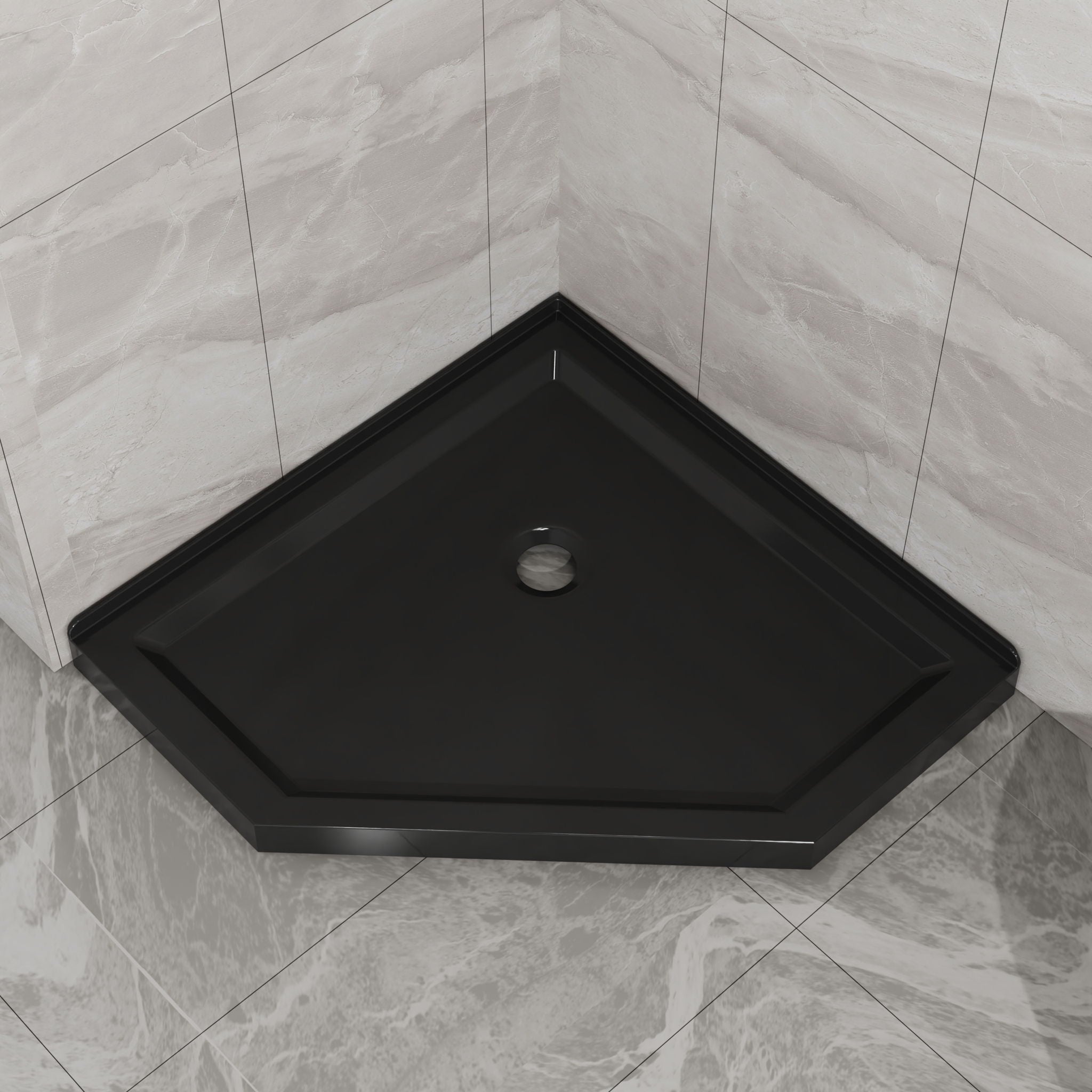Goodyo - Neo-Angle Shower Base - Black