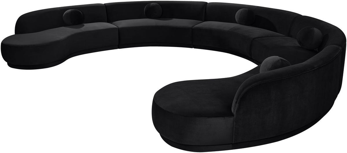 Avra - 192" Velvet Performance Fabric Upholstered Sectional