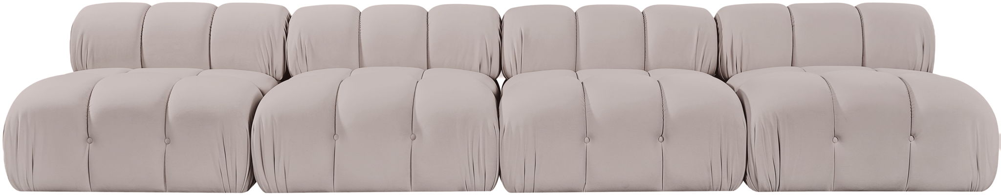 Orin - Velvet 4 Piece Modular Sofa