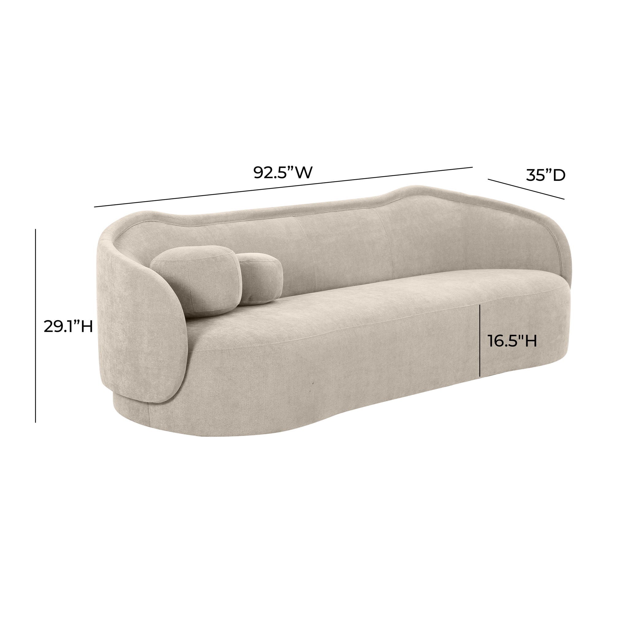 Circe - Textured Velvet Sofa