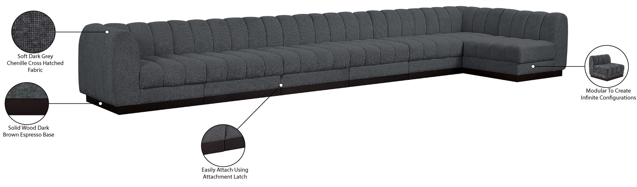 Quinn - 7 Piece Modular Sectional