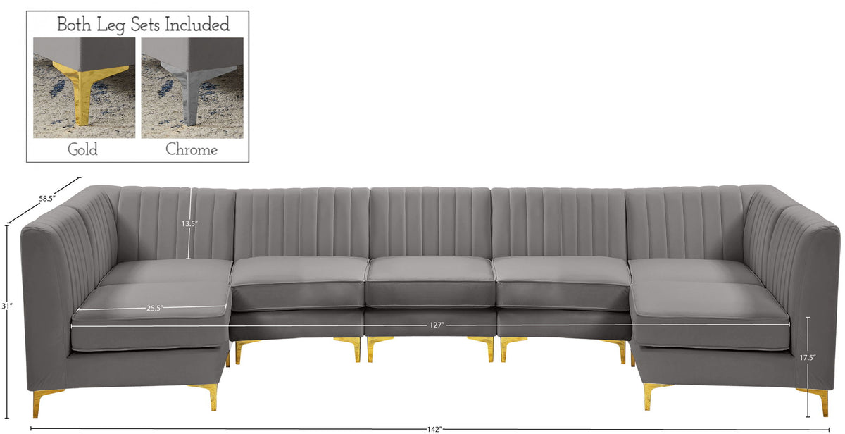 Alina - 7 Piece Modular Sectional