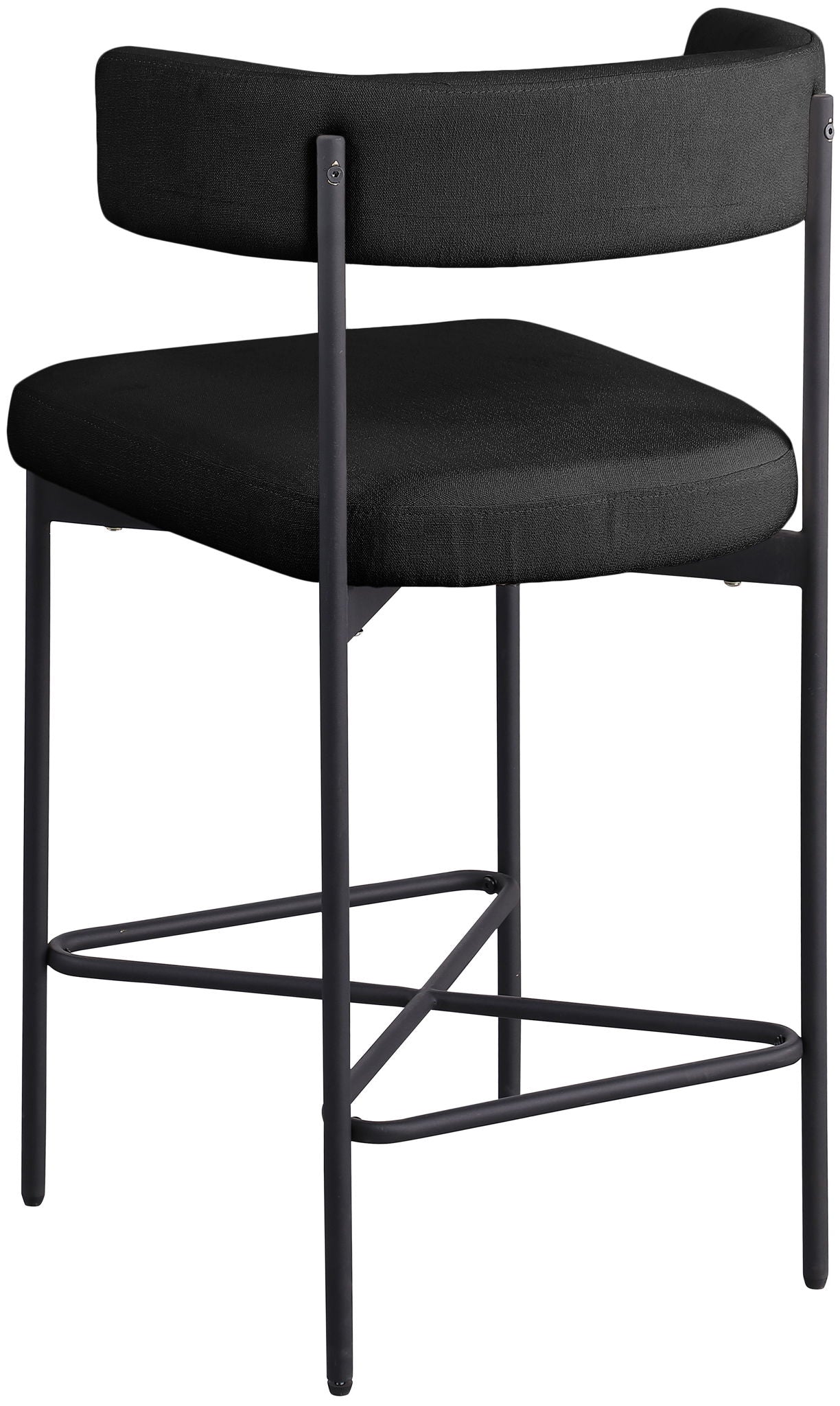 Rivage - Durable Stool With Black Frame (Set of 2)