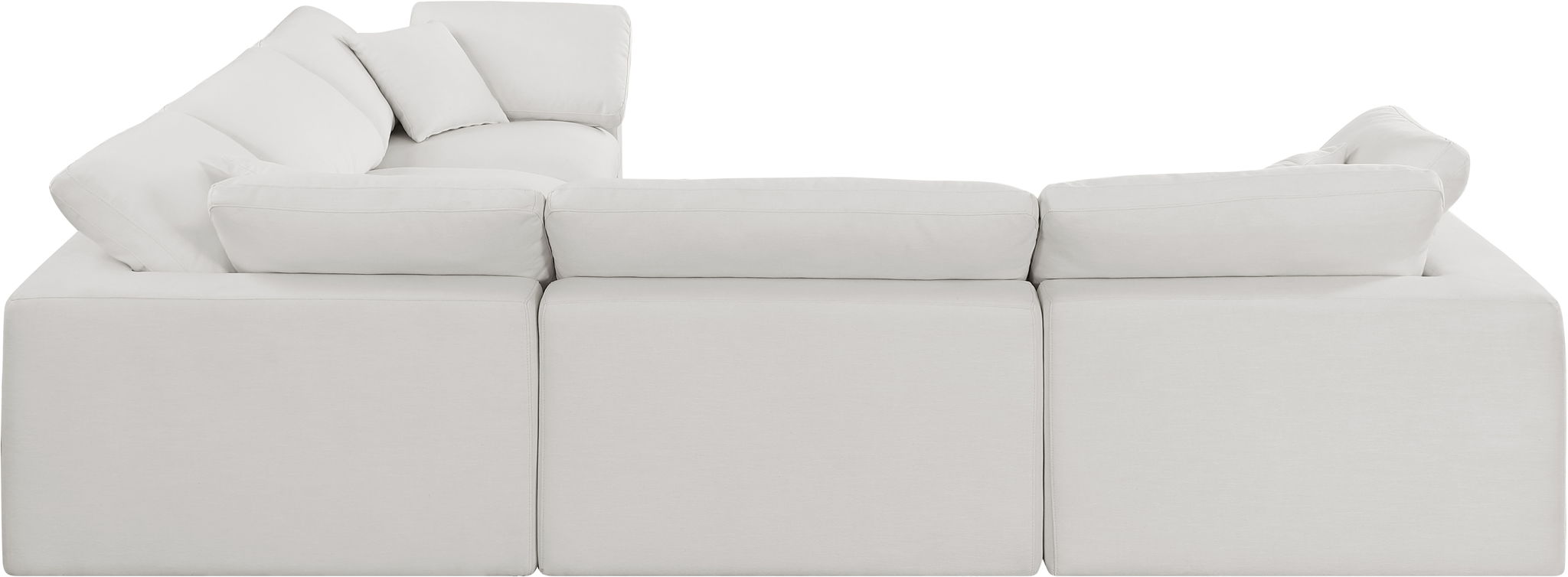 Comfy - 5 Piece Linen Modular Corner Sectional