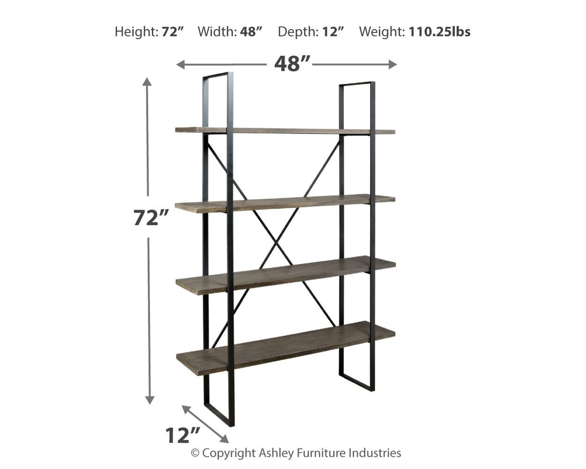 Gilesgrove - Bookcase - Black / Gray