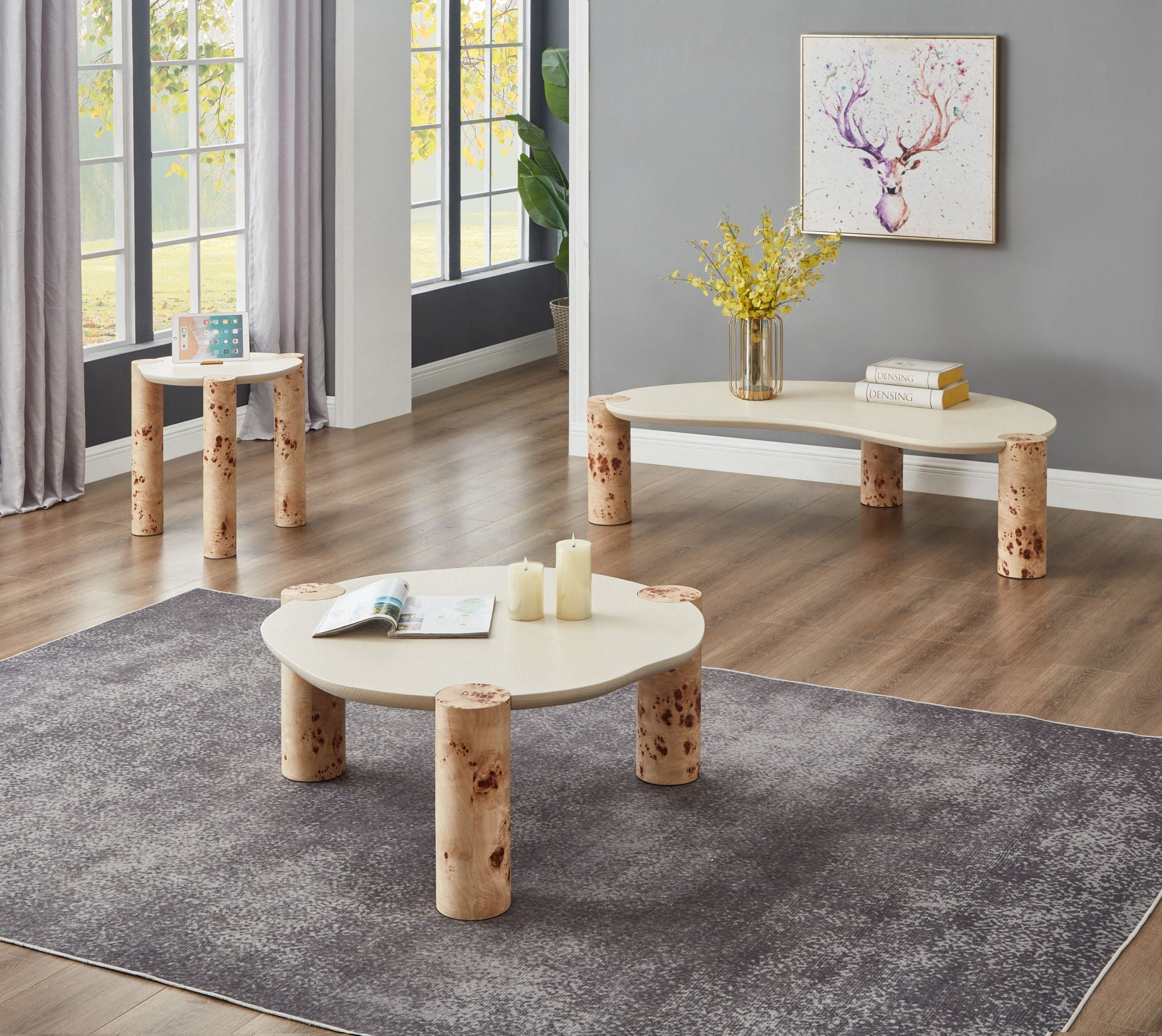 Thor - Burl Wood Coffee Table - Natural