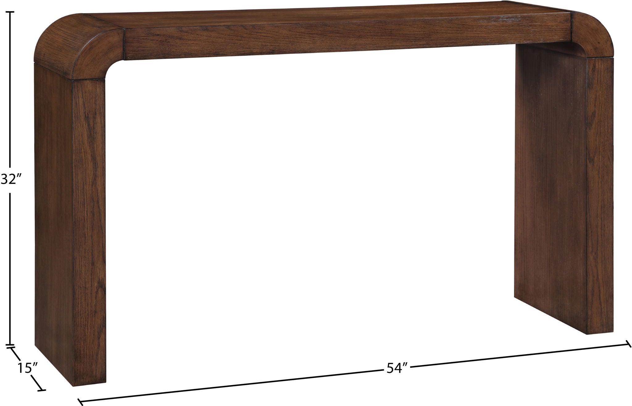 Toulon - Oak Veneer Console Table