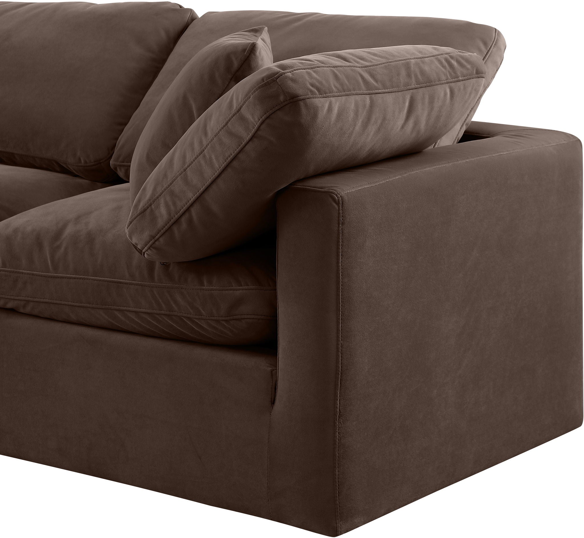 Indulge - Velvet 5 Piece Modular Sectional With Chaise