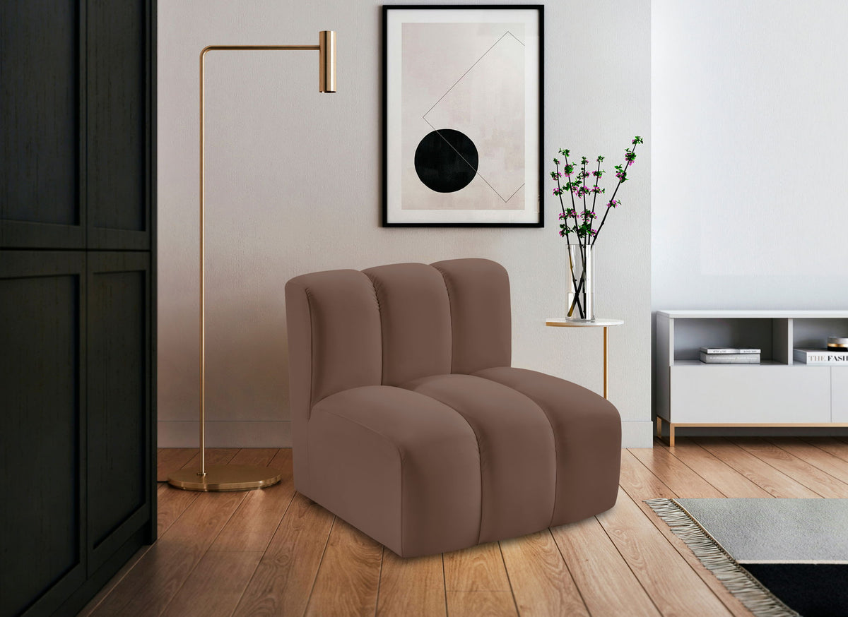 Arc - Faux Leather Straight Chair