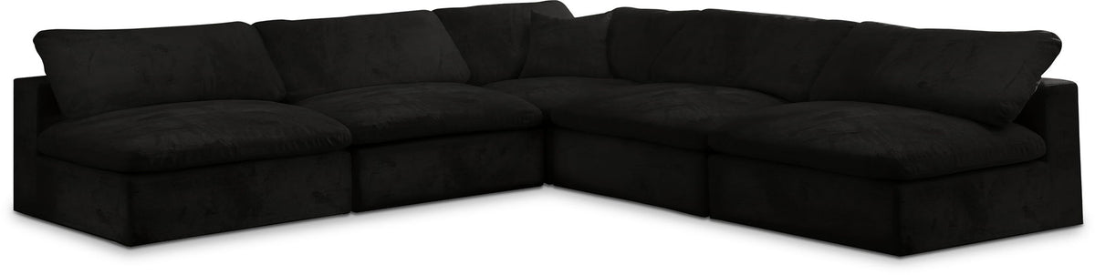 Cozy - 5 Piece Modular Corner Armless Sectional