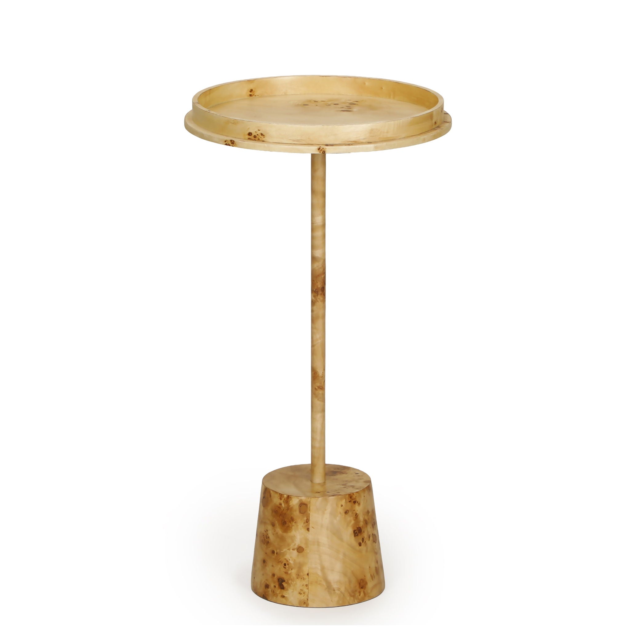 Destin - Burl Designer Side Table - Natural