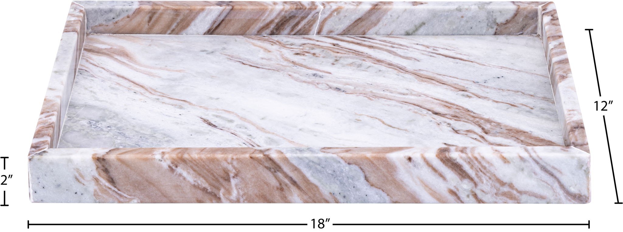 Barletta - Marble Rectangular Tray