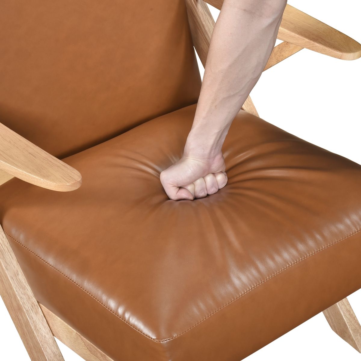 Gideon - Accent Chair Light Brown Base