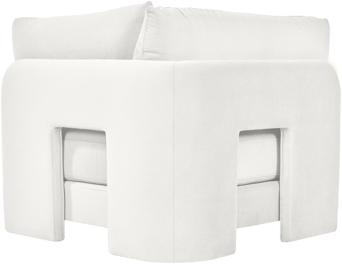 Hammond - Velvet Performance Fabric Upholstered Corner Chair