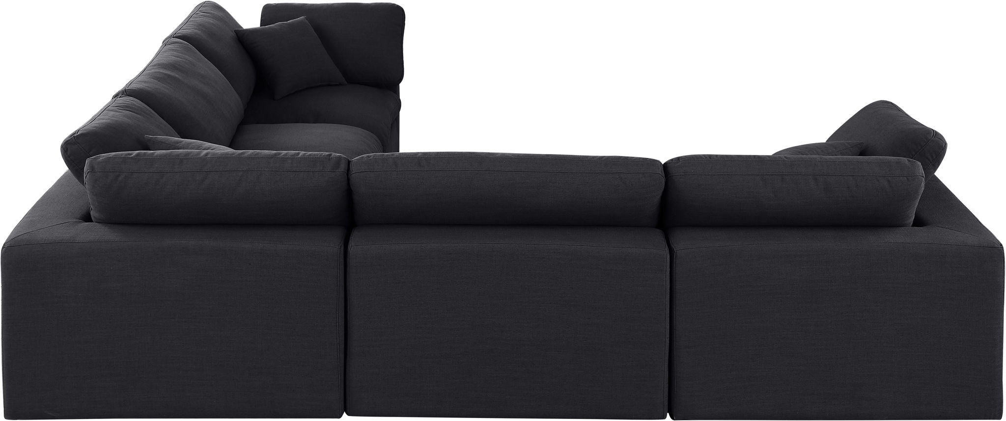 Comfy - 5 Piece Linen Modular Corner Sectional