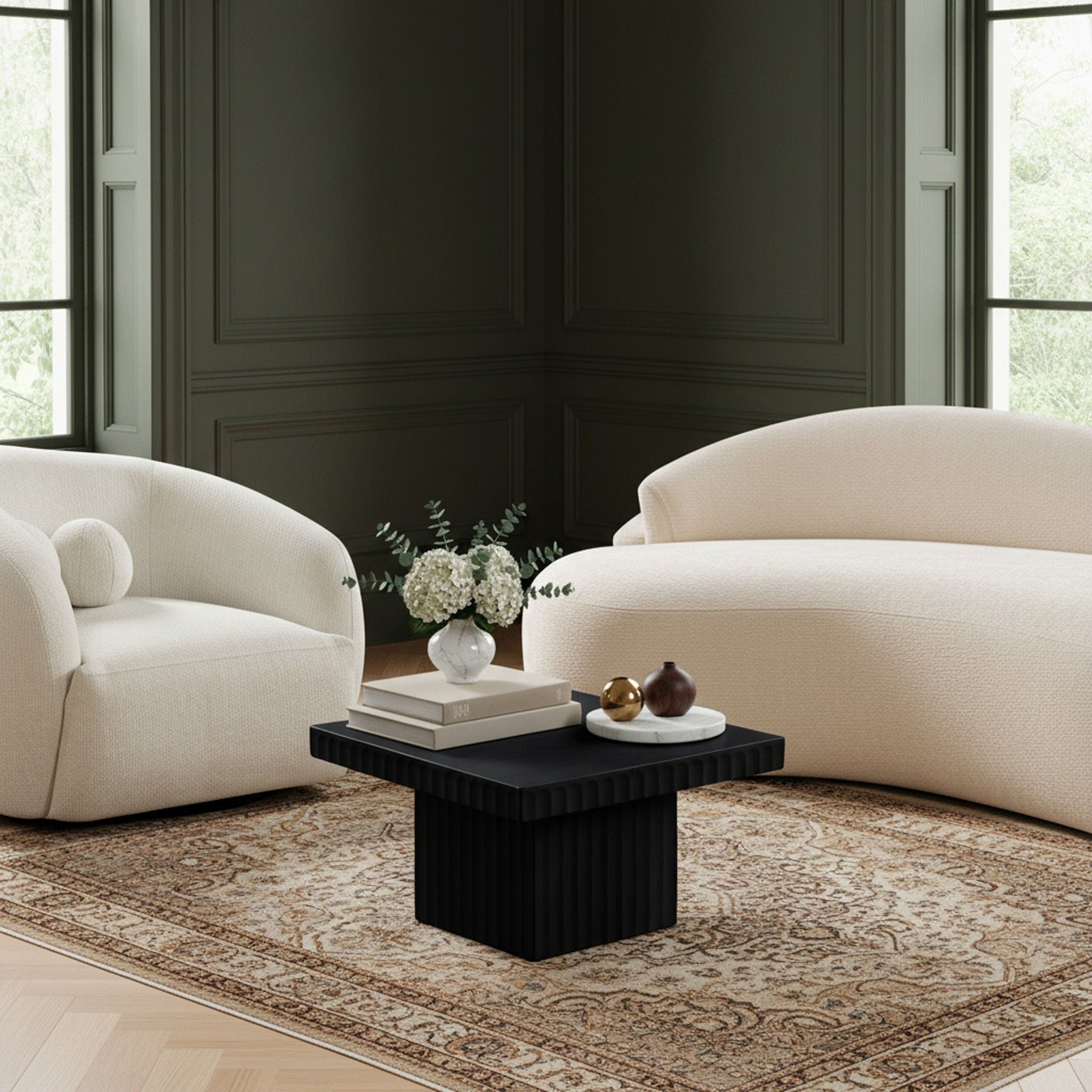 Spencer - 12" Oak Veneer Coffee Table