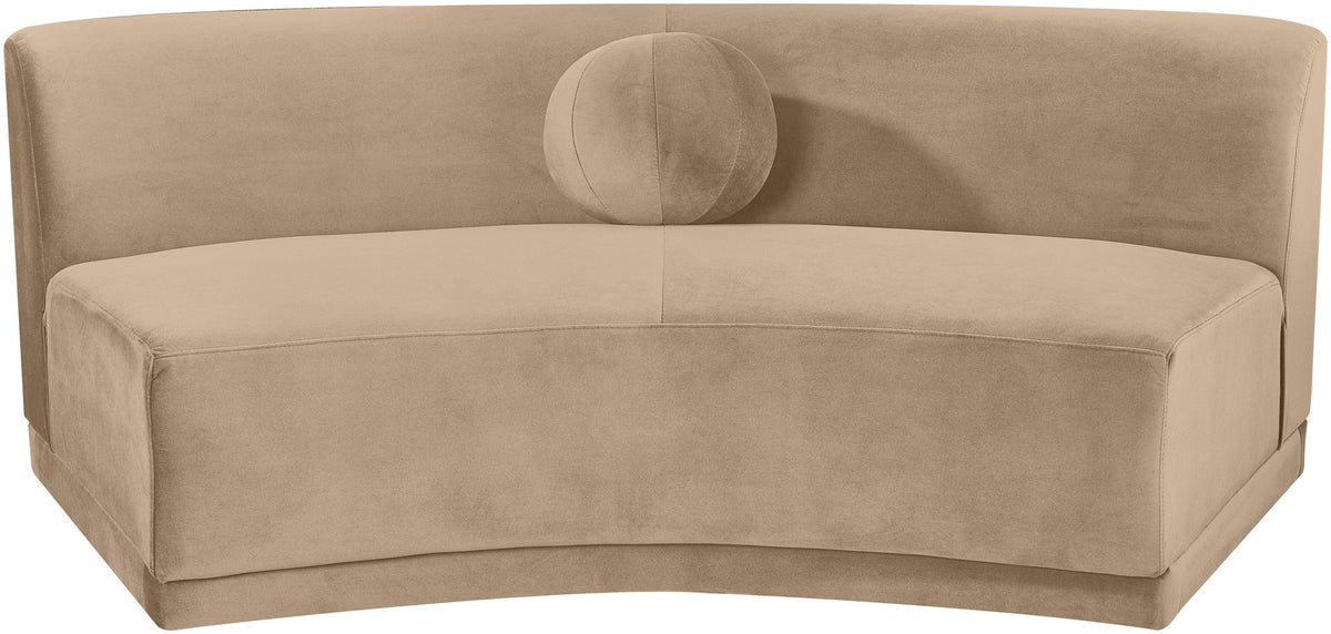 Avra - Velvet Performance Fabric Upholstered Armless Sofa