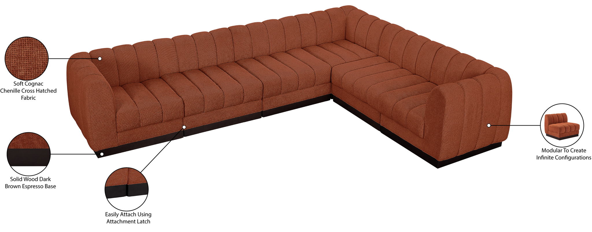 Quinn - 6 Piece Modular Sectional
