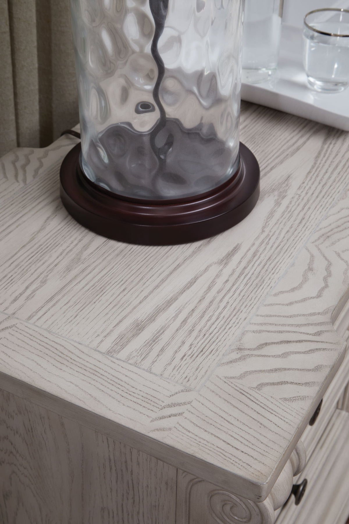 Bruchandi - Three Drawer Night Stand - Antique White