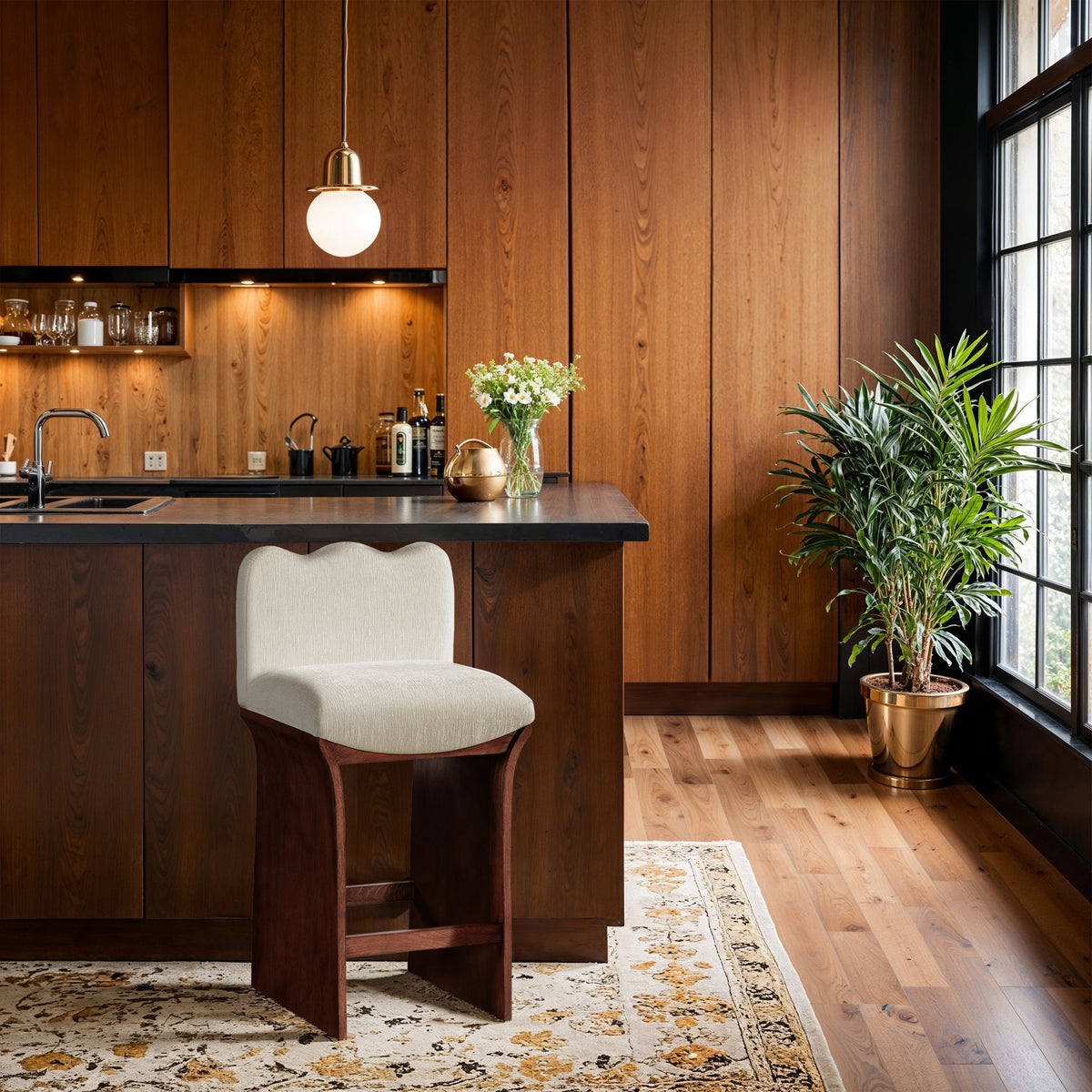 Shaw - Counter Stool - Walnut Base