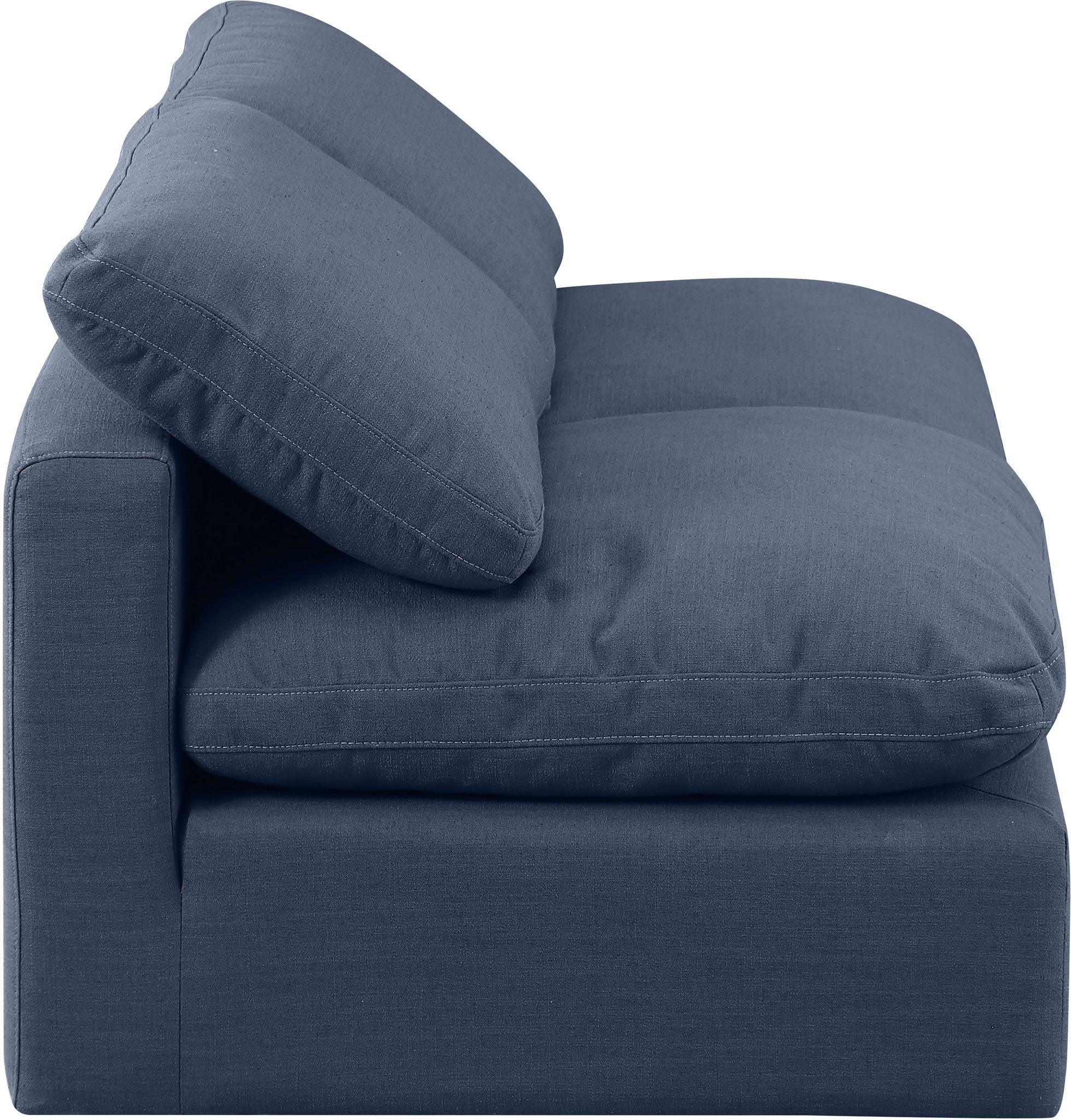 Indulge - Linen 2 Seat Modular Armless Sofa