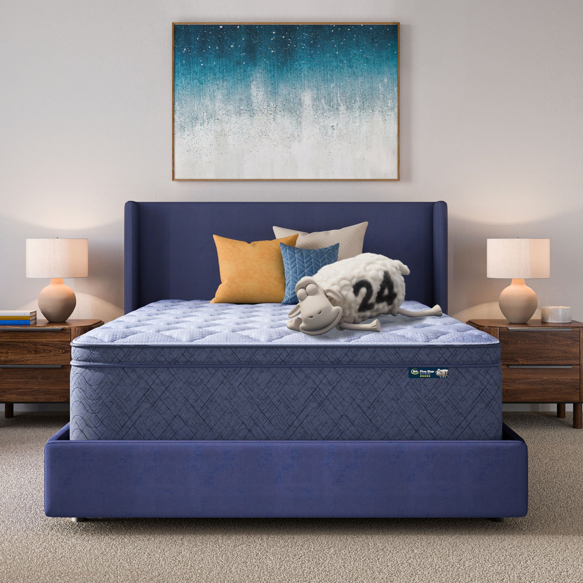 Five Star Mattress - Sleep to Go 16" Plush Pillow Top Mattress in a Box