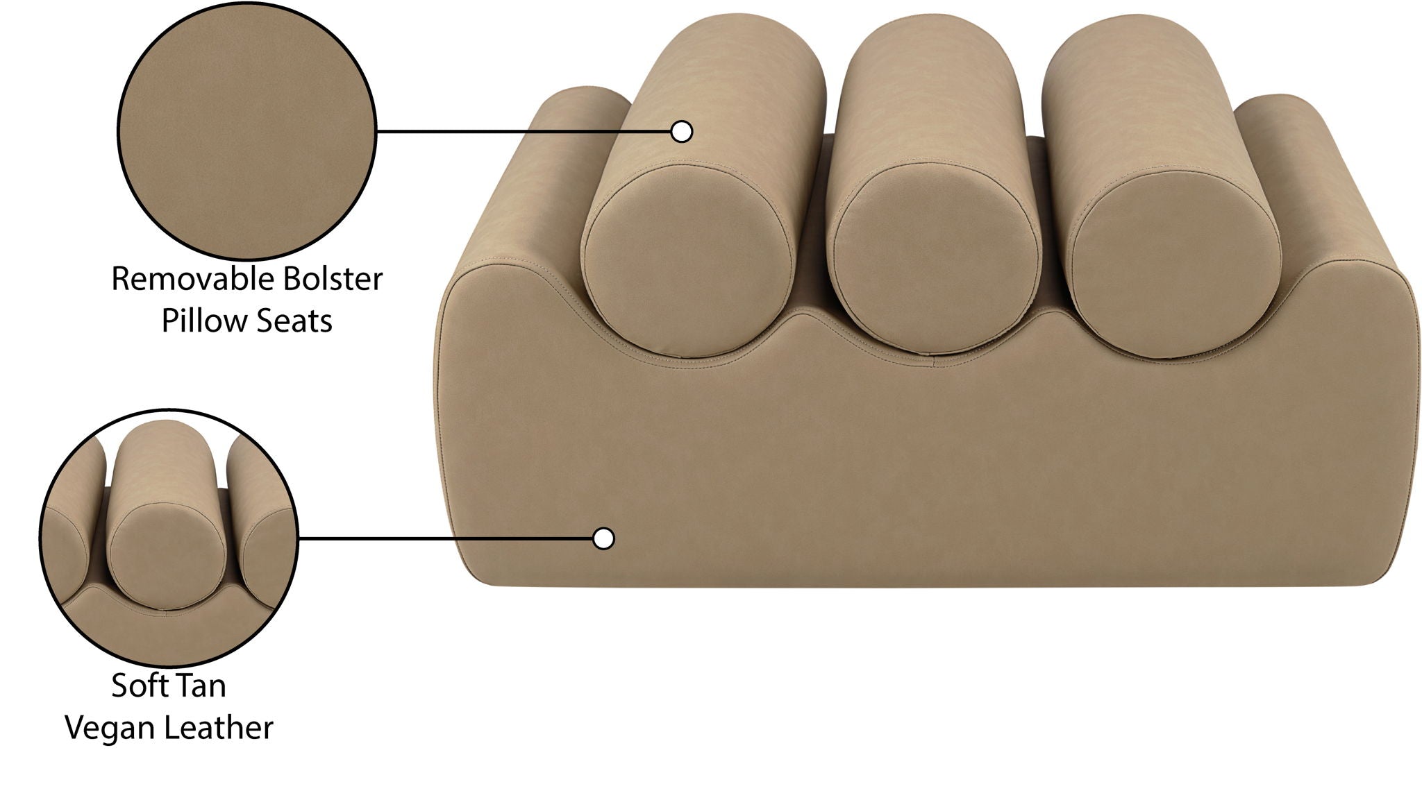 Rumble - Faux Leather Bench