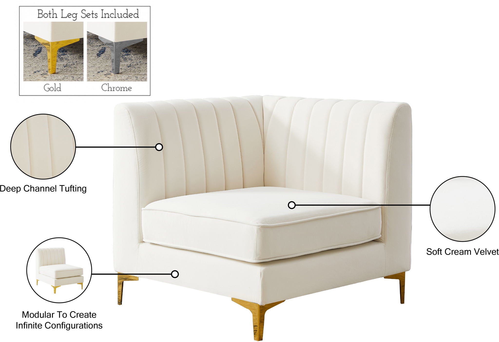 Alina - Corner Chair