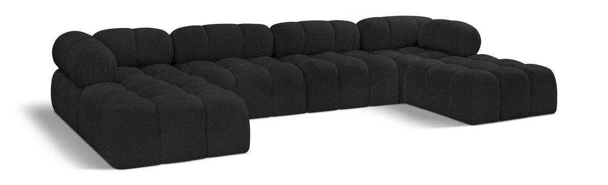 Ames - 6 Piece Fabric Modular U-Shaped Sectional