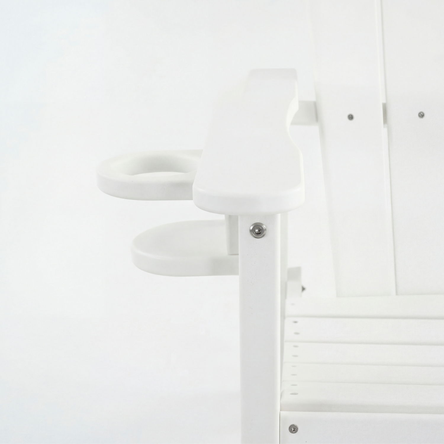 Bar Height Adirondack Chair With Cup Holder And Armrests
