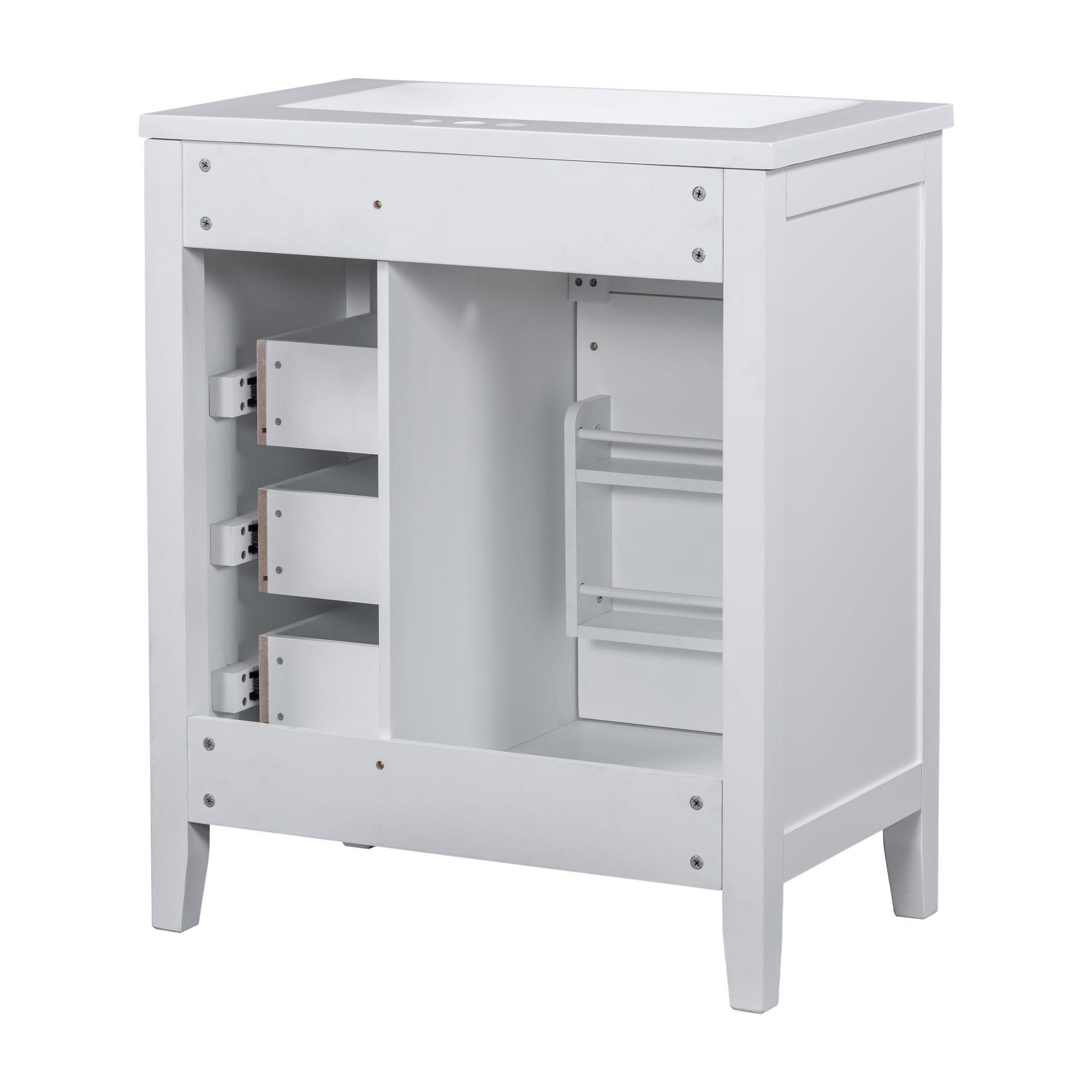 Modern Bathroom Vanity With Sink Combo, 3 Drawers