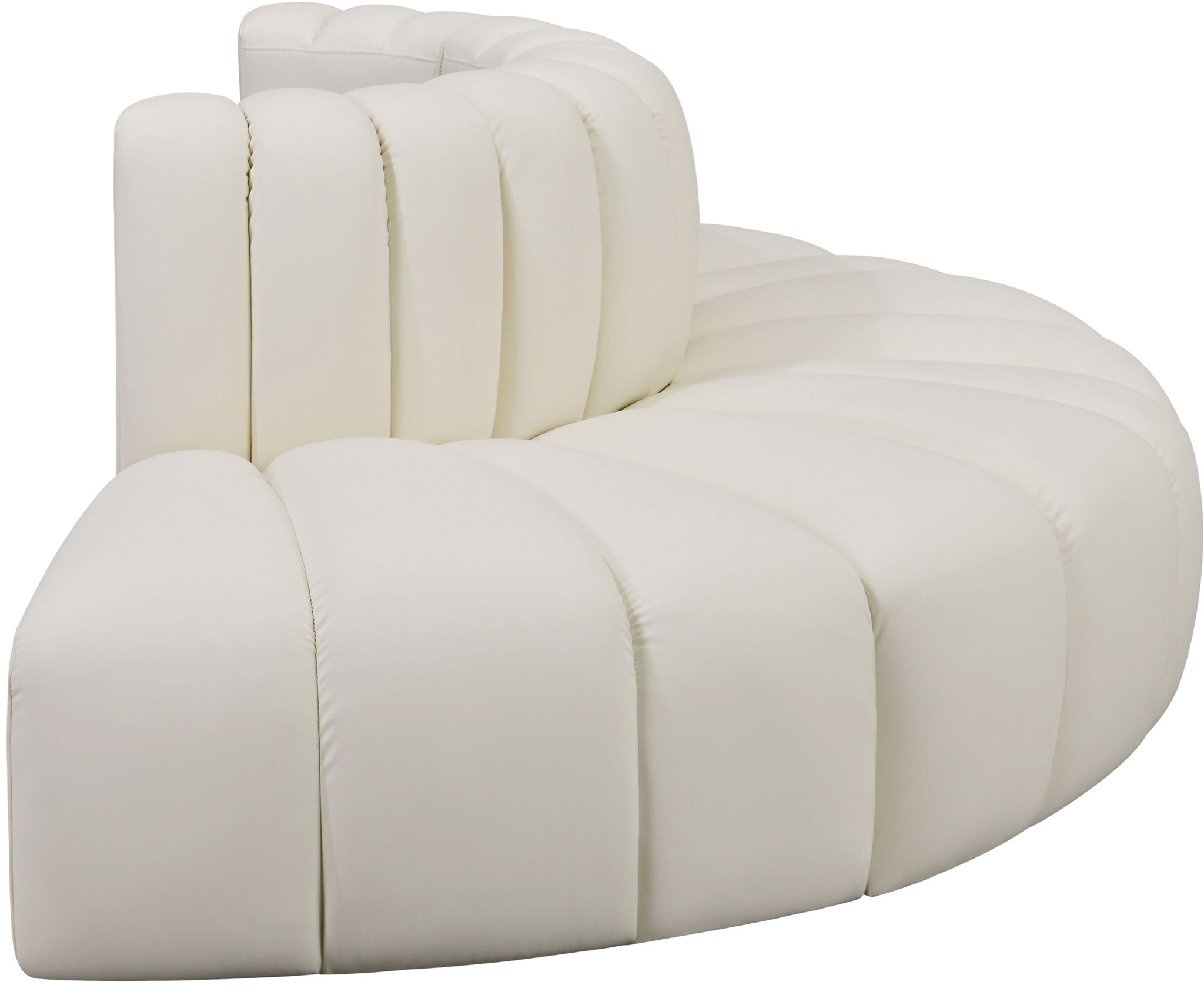 Arc - Faux Leather 4 Piece Modular Sofa