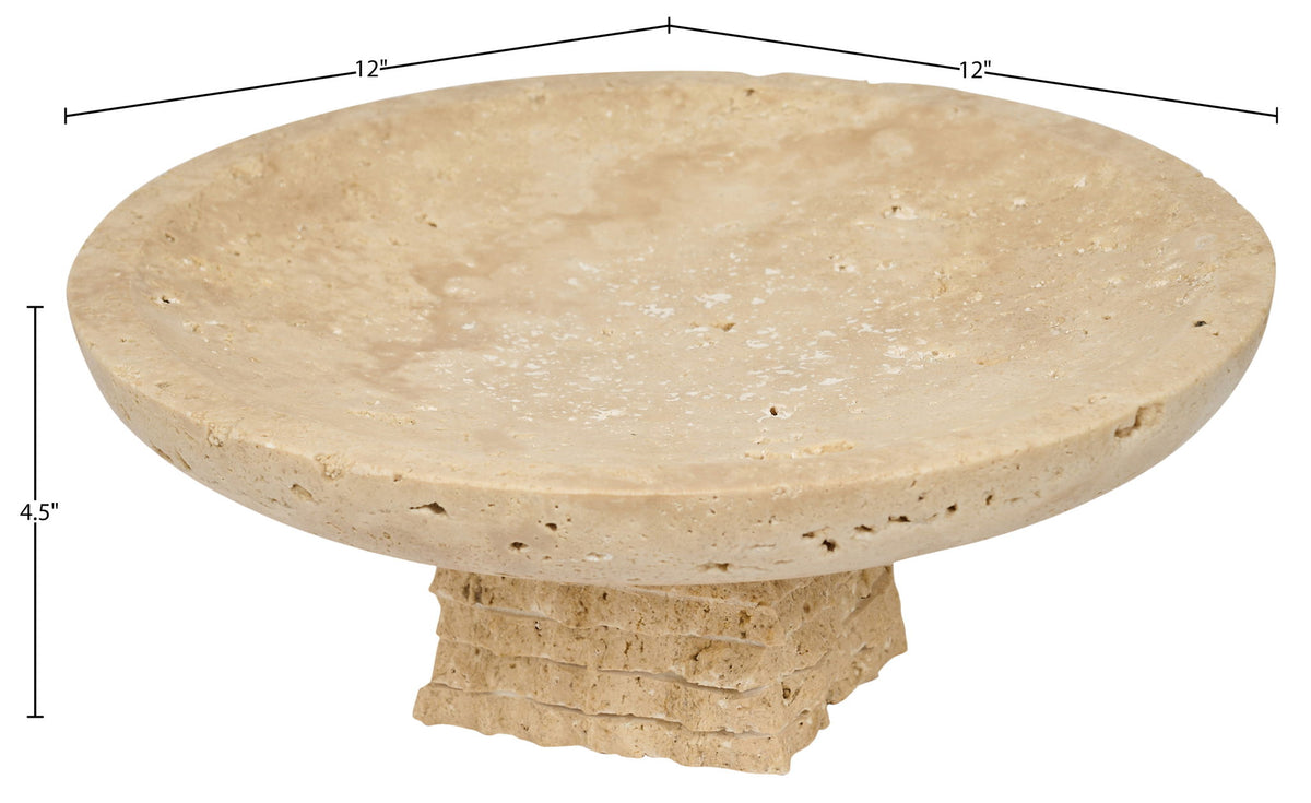 Colannade - Genuine Travertine Bowl