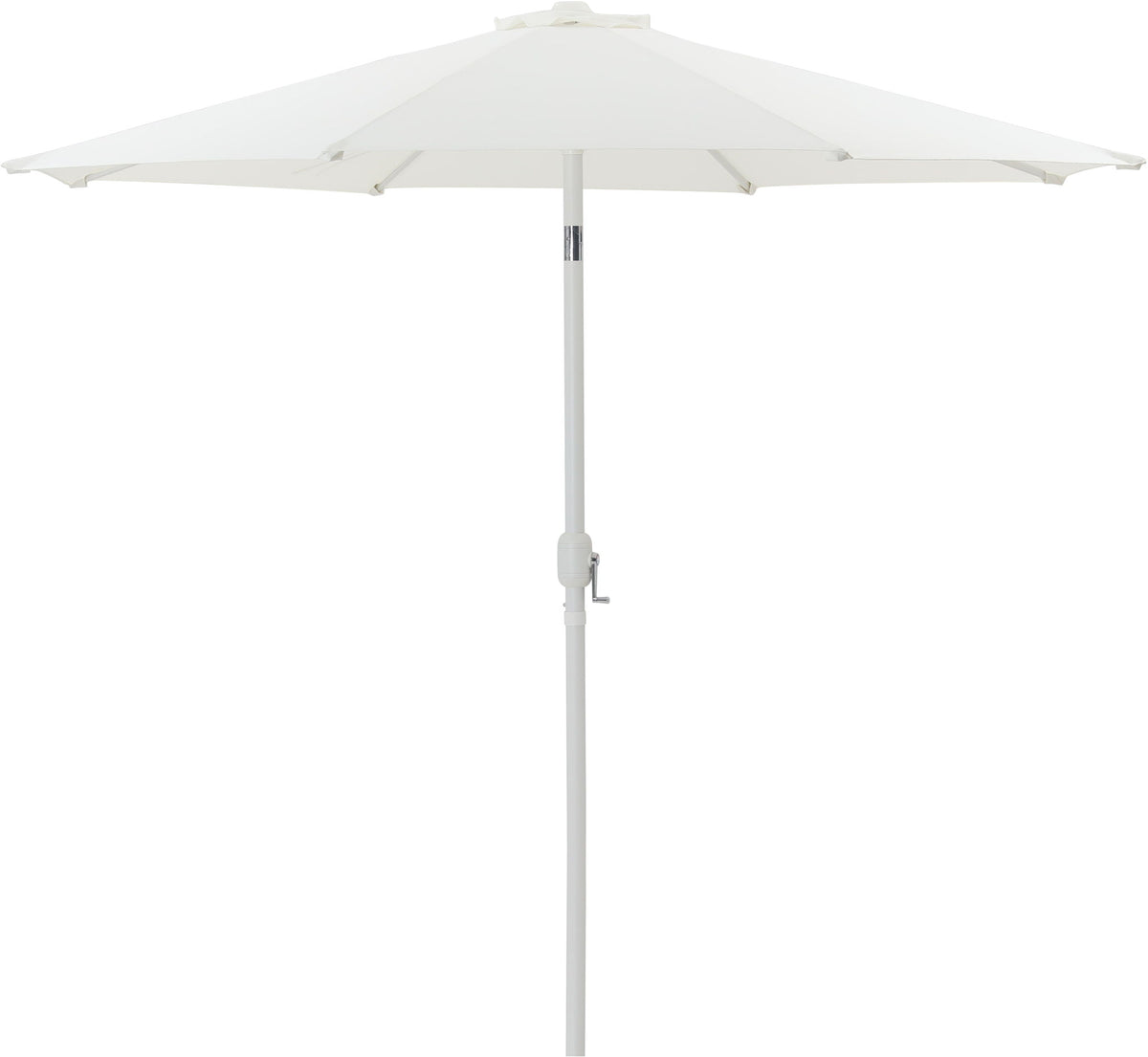Fiji - Aluminum Patio Umbrella With Round Black And White Base