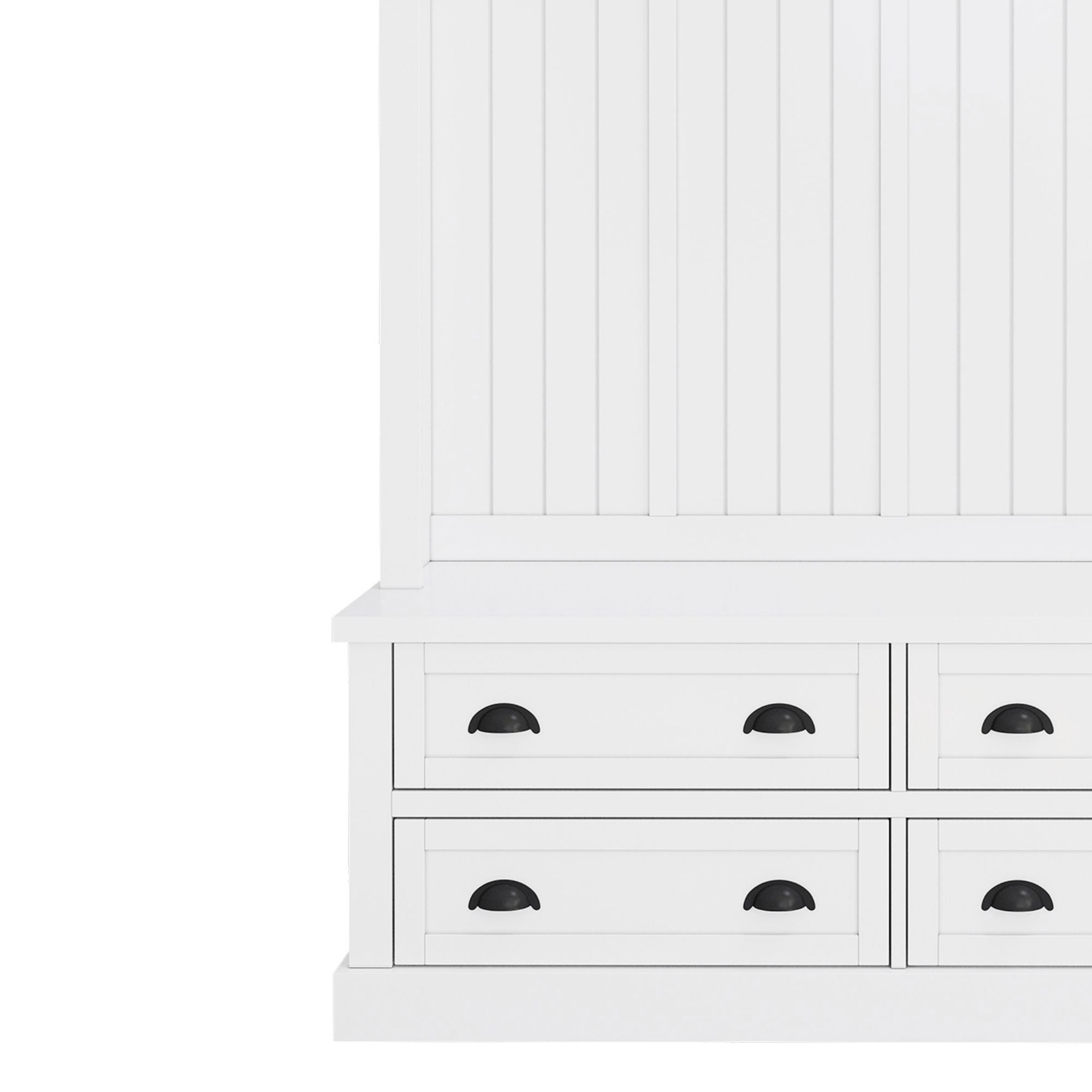 Hall Tree With 4 Drawers, Coat Rack With 6 Hooks