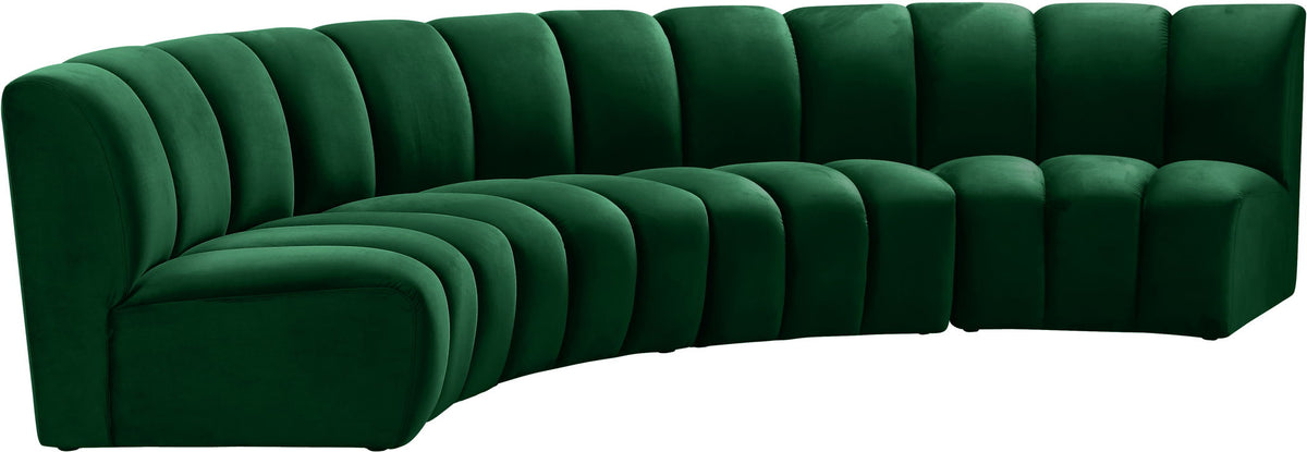 Infinity - 4 Piece Velvet Modular Sectional